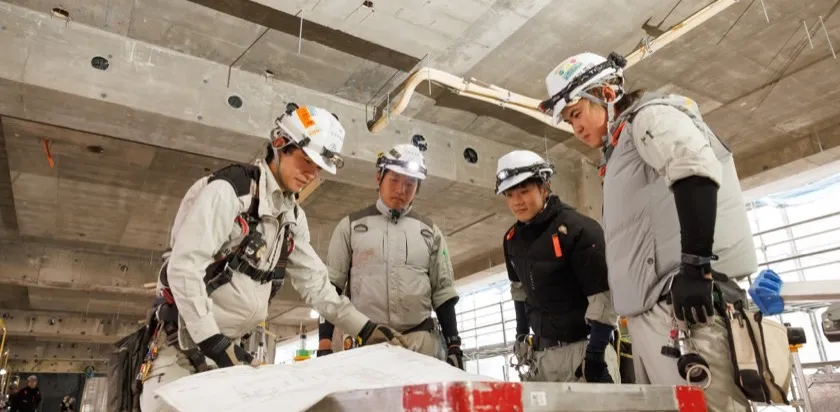 午前の作業開始