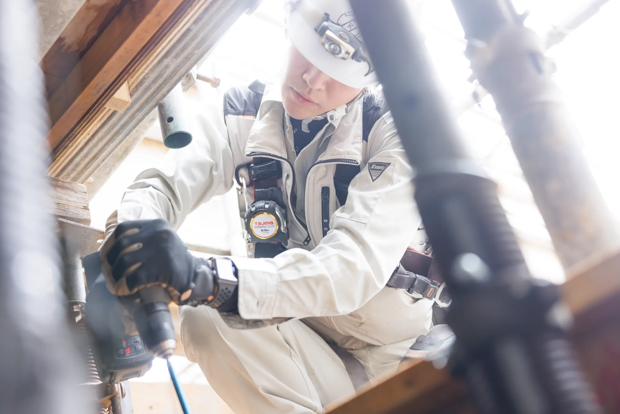 午後の作業開始