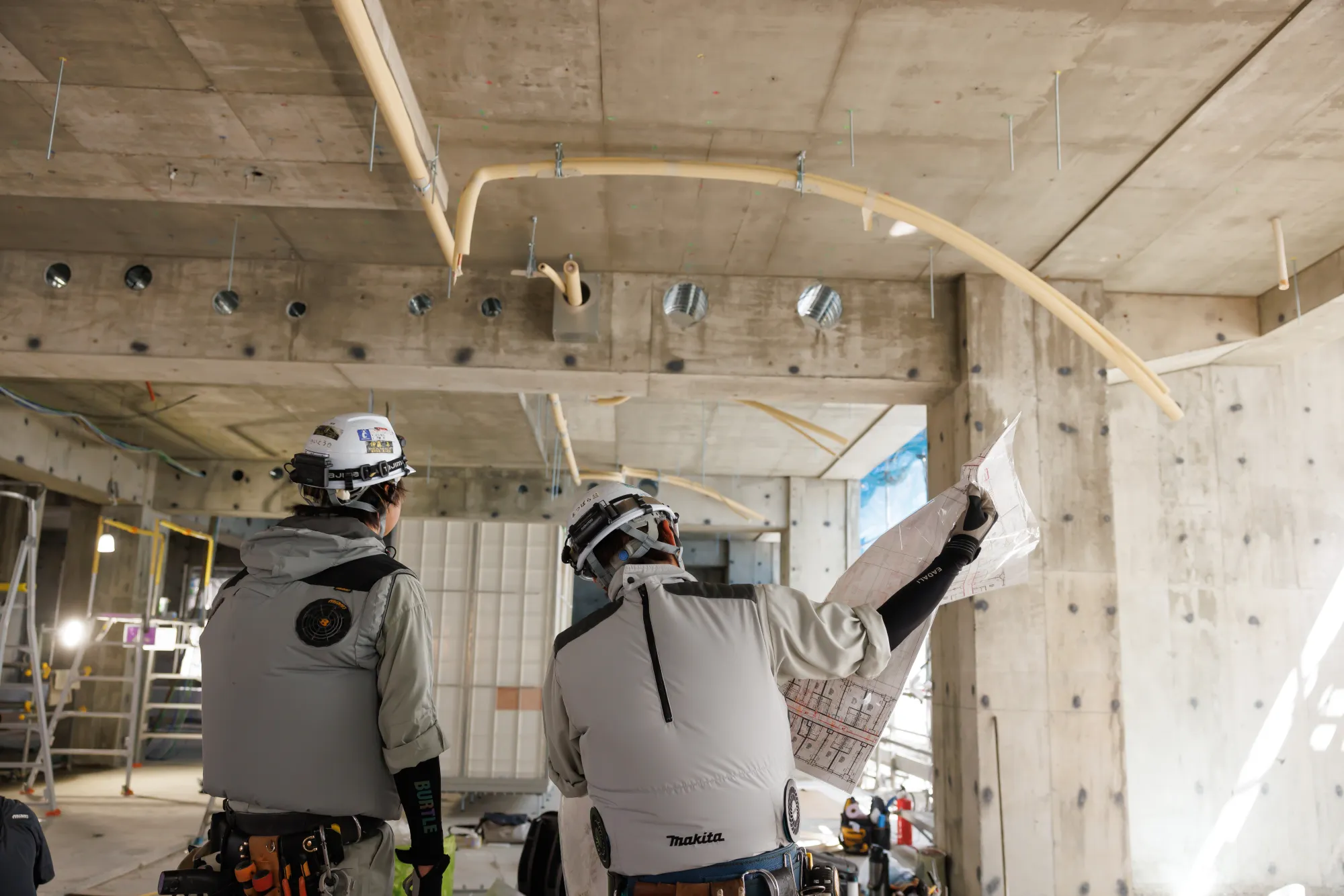 午後の作業開始